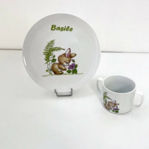 Assiette et mug personnalisable