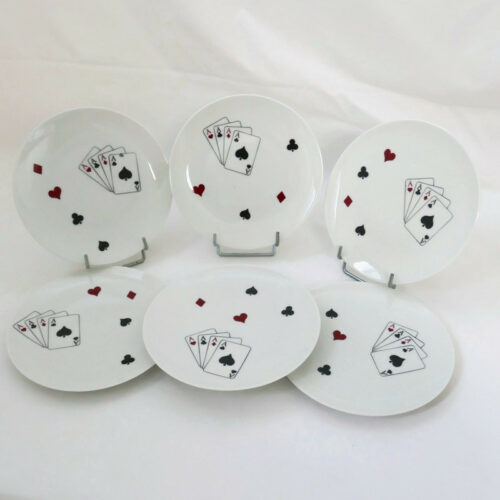 série assiette cartes à jouer