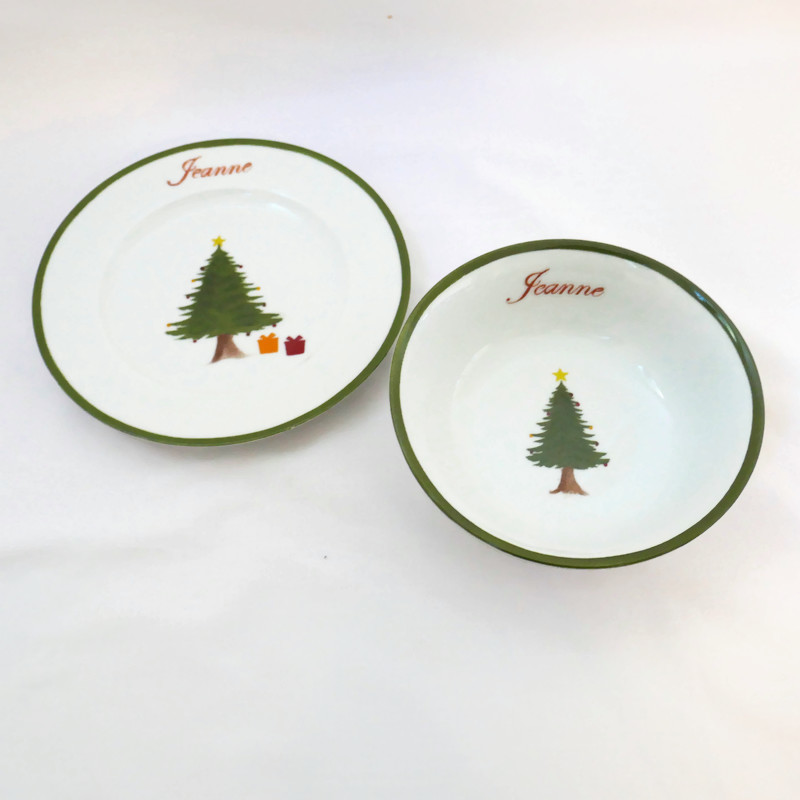 Assiette enfant sapin de Noël