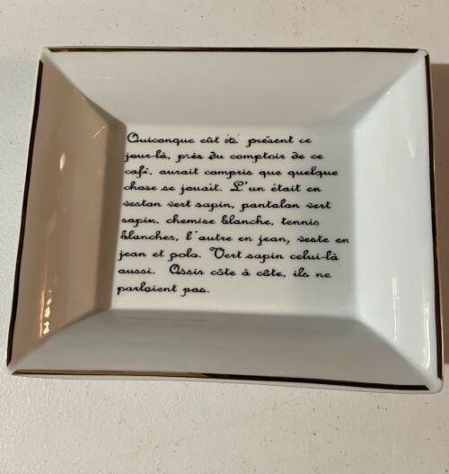 Vide Poche en Porcelaine Personnalisé – Cadeau Écrivain